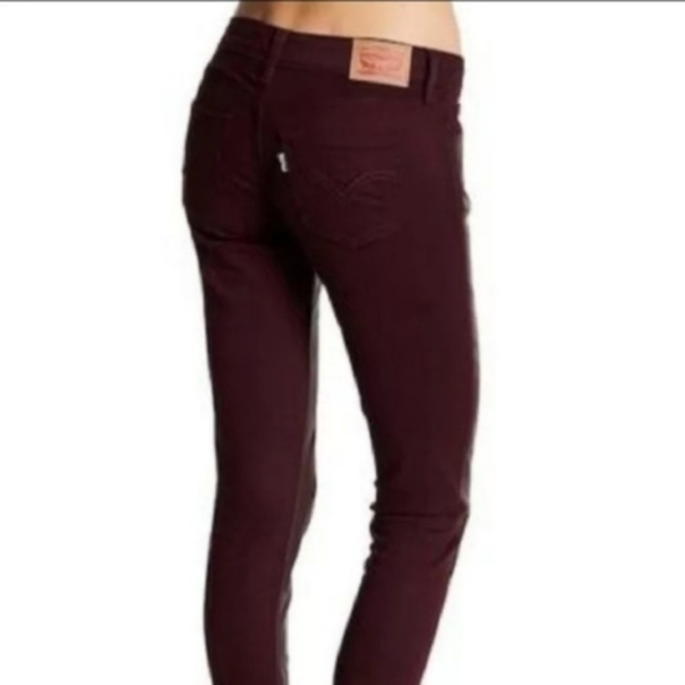 NWT Levi's Oxblood Leather 535 Super Skinny Jeans